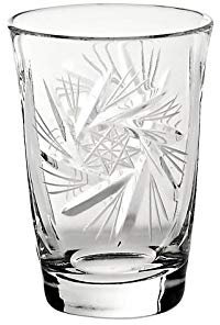 Wodkaglas Schleuderstern 50ml Schnapsglas Bleikristall Likörglas Shot Stamper