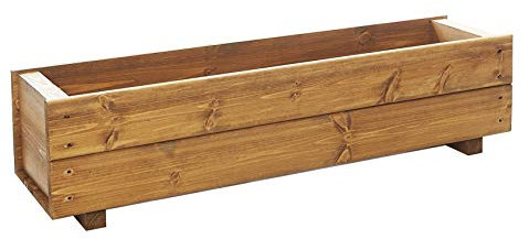 RUDDINGS WOOD 90cm Wooden Trough Planter - Plant Container Box
