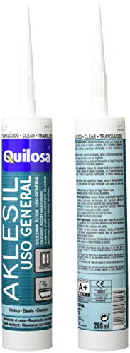 Quilosa M97724 - aklesil Silicone Sealant, 280 ml, Transparent