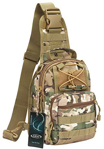 G4Free Lightweight Sling Bag Small One Strap Molle Backpack Fishing Hiking
