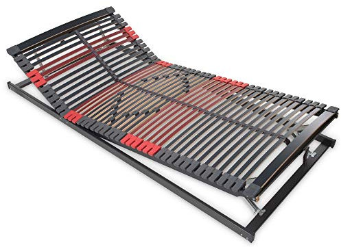 Betten-ABC Max-Premium 7-Zonen Lattenrost, Härtegradverstellung, 44 Leisten, Belastbar bis 200 kg, Für alle Matratzen, Made in Germany, Größe: 90 x 200 cm, K+F Verstellung, Fertig montiert