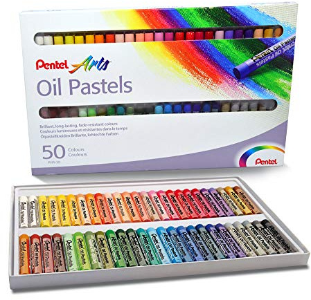 Pentel PHN4-50 Oil Pastels - Pack of 50