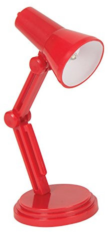 Funtime Gifts MINI Desk LED Reading Light – Clip-On & Desktop Lamp – Foldable & Adjustable – Portable Eye-Caring Study Light for Books, Desk, Office & Home – Batteries Included