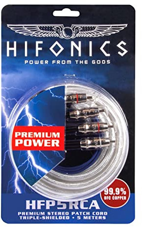 Hifonics HFP5-RCA - 5M Cinchkabel