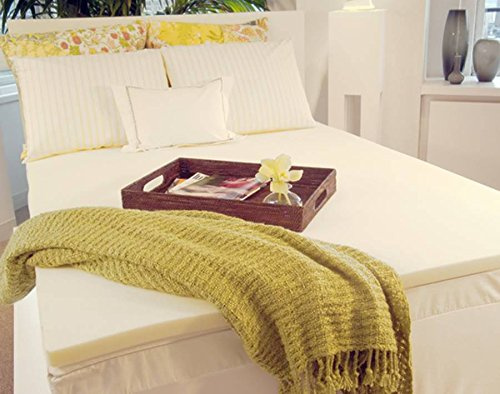 2 inch Cal-King Size Accu-Aire 3.3 Visco Elastic Memory Foam Mattress Topper Made in the USA