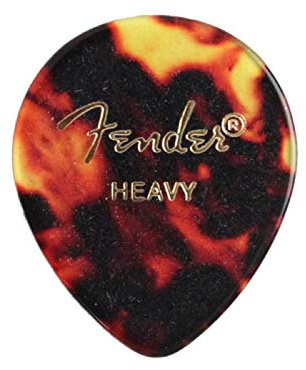 Fender 098-0347-900 347 Shape Picks, 12 Count, Shell, Heavy