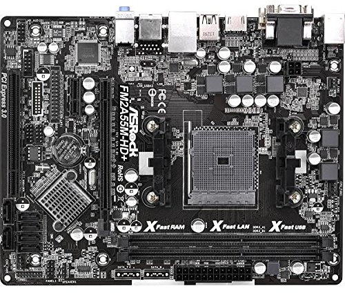 ASRock Mod SoFM2 FM2A55M HD+ (MATX/A55) Scheda Madre, Nero
