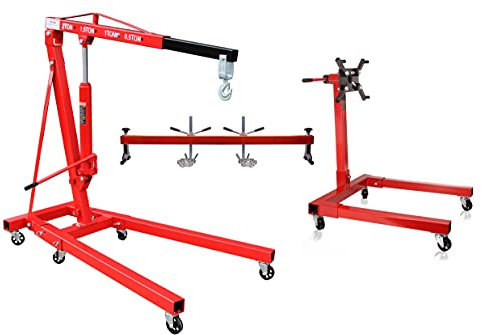 Motorkran 2 To Motorheber Kran + Motorbrücke 500 kg + Motorständer 567 kg