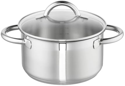 Skola-Ufer köttgryta Loop, 20 cm, ca 3,5 l, med glaslock, 18/10 stål