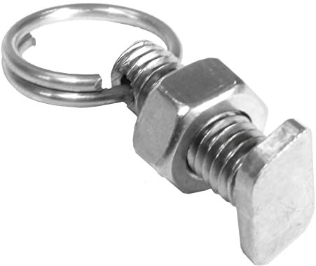 BioGreen 5er-Pack Hammerkopfschrauben mit Muttern und Ring-Öse | passend für nahezu alle Gewächshaus-Profile | M6x18 | aus rostfreiem Edelstahl