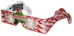Holiday Specs 10 3D Paper Glasses, Candy Cane, Bulk