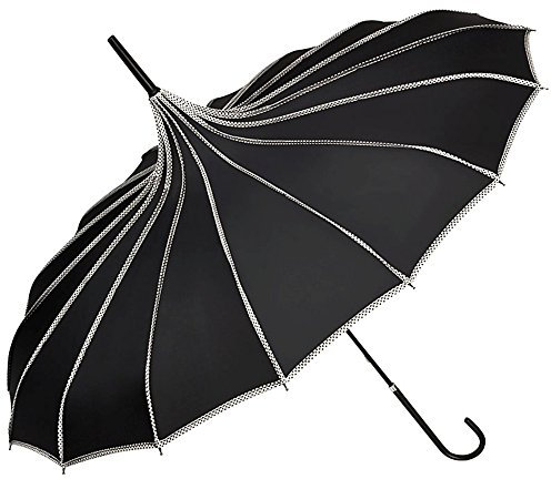 VON LILIENFELD Regenschirm Sonnenschirm Brautschirm Hochzeit Pagode Justine