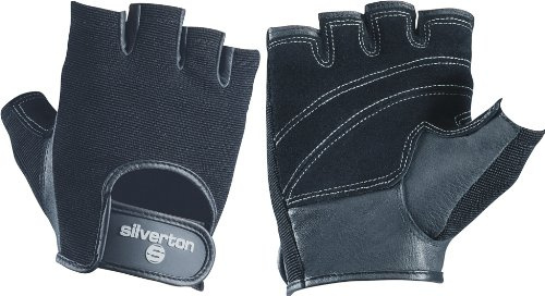 Silverton Comfort Fitness Handschuhe| Hochwertige Verarbeitung mit Doppelnähten | Anatomisch vorgeformt | Verstärkte Daumen und Handflächen | Fitnesshandschuhe | Sporthandschuhe