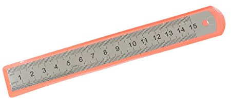 Miniblings Stahl Lineal Metall Schule 15cm Metallineal Zeichnen 1 Stück | Aus eigener Fertigung in Berlin, von Hand gearbeitet, mit Messen