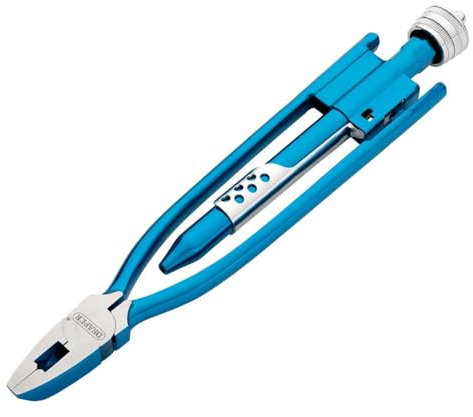 Draper 250mm Wire Twisting Pliers | Maximum Wire Capacity Twist 1.5mm diameter & Cut 2.5mm| Chrome Vanadium Steel Hand Tool | Chrome Plated Spiral Screw | 38896