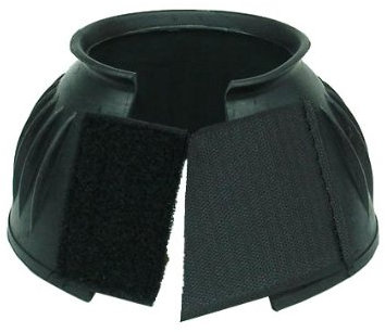 ARBO-INOX Springglocke Gummi mit Doppelklettverschluss schwarz