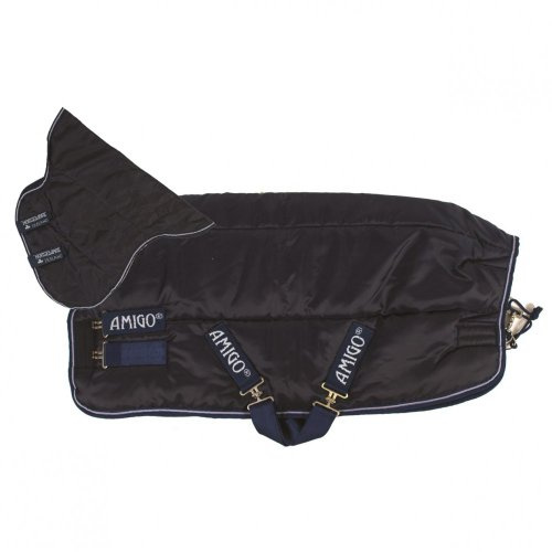 AMIGO Horseware Stalldecke Amigo Insulator Heavy mit Kapuze 350g - Navy/White für Pferd - Nylon - 140 - Winter - Decke - Pferdeblanket
