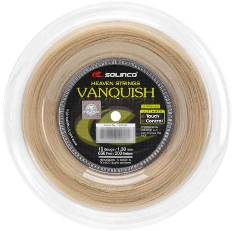 Solinco Vanquish 200M Natur Tennis Saitenrolle 200m Multifil Nude