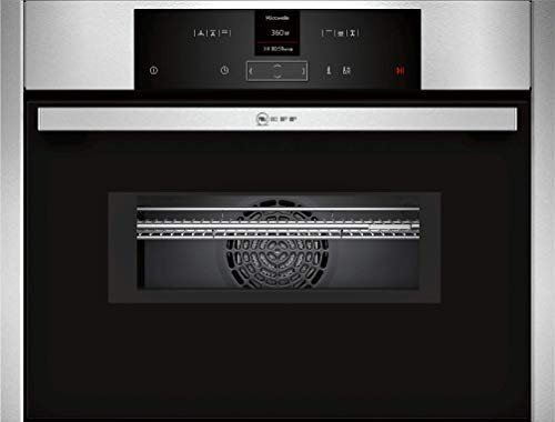 NEFF C15MR02N0, N 70, Einbau-Kompaktbackofen mit Mikrowelle 45,4 x 59,4 x 57,0 cm (H x B x T) , 44 l , Edelstahl,Grill , 14 Automatikprogramme