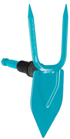 Gardena combisystem-Gartenhacke: Hacke mit herzförmigem Blatt, 2 Zinken, 7 cm Arbeitsbreite, aus hochwertigem Qualitätsstahl, Duroplast-beschichtet (3215-20)