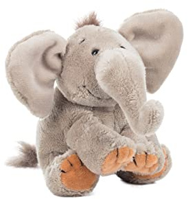 Schaffer 4231 - Plüsch Elefant Sugar - Kuscheltier - Größe (S) 17 cm | Extra weich - Waschbar bei 30 °C - DIN EN 71 geprüft - Ab Geburt geeignet - Hochwertige Verarbeitung