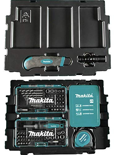 Makita B-49884 – 116tlg. Bit + Zubehör Set, Schnellarbeitsstahl, Blue