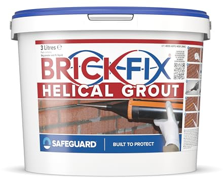 Brickfix Helical Grout - Mortar Course Grout For Wall Crack Repair (Crack Stitching)