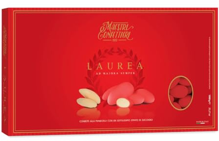 CONFETTI MAXTRIS SPOSA NOVELLA E LAUREA CON MANDORLA calibro 36-1 KG (ROSSO)