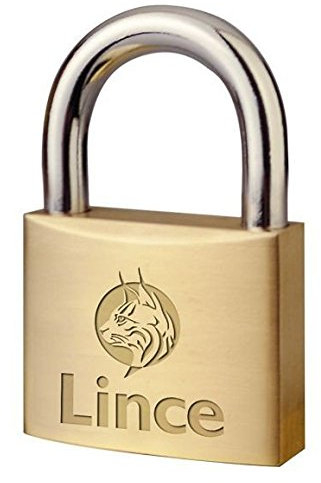La Industrial Cerrajera Lince 30050Kac3382 - Candado seg 50mm arco corto llave nñ 3382 lat lince