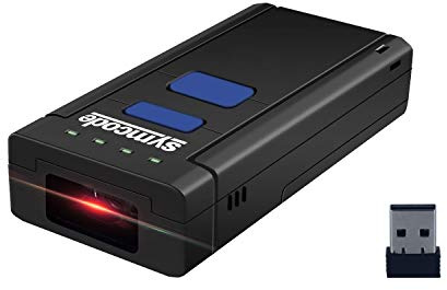 Portable Bluetooth Barcode Scanner,Symcode 1D Mini Wireless Handheld CMOS Barcode Scanner Reader for POS/Android/iOS/iMac/Ipad