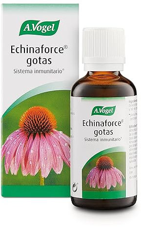A.Vogel Echinaforce Gotas, Apoyo Inmunológico Natural, Echinacea Purpurea Orgánica, Extracto de Planta Fresca, Para Toda la Familia, 50 ml