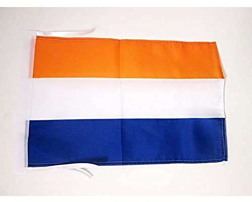 AZ FLAG Bandera Países Bajos Principe 45x30 cm Poliéster 100D Cuerdas | Uso interior y exterior Enseña neerlandesa Prinsenvlag van Nederland costuras dobles y bordes reforzados