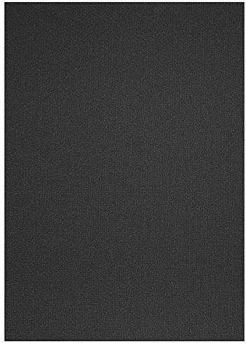Ursus 80004620 - Bastelkarton Struktura Basic 1 Schwarz, geprägter Tonkarton mit Leinen-Struktur, 220 g/qm, DIN A4, 25 Blatt, farbiges Papier zum Basteln, geeignet für Tintenstrahl-und Laserdrucker