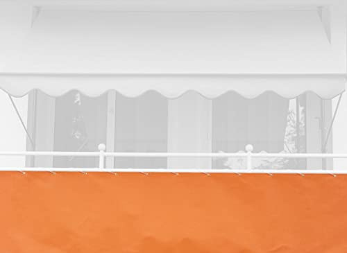 Angerer - Toldo Lateral para balcón (75 cm x 6 m), Color Naranja