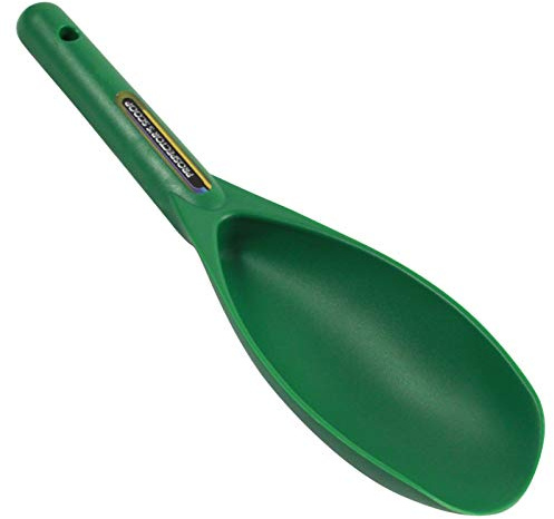 SE Green Prospector's Scoop - 12.5 Heavy-Duty Plastic Tool for Metal Detecting, Gold Panning, Treasure Hunting, and Gardening