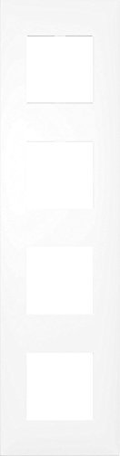 plaque 4 postes arnould espace evolution blanc