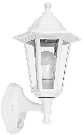 MiniSun | Traditional Victorian Style Security Wall Light with Integrated PIR Motion Sensor | Outdoor Wall Lights, Home Décor & Improvement Essential | Includes 6W LED Bulb | Mains Wired