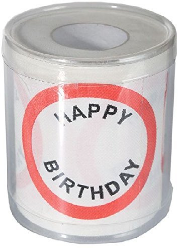 Toilettenpapier Happy Birthday in PVC Box
