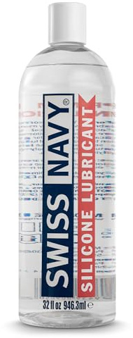 Swiss Navy Gleitgel auf Silikonbasis 946.3 ml + 59 ml Flasche (leer) zum Umfüllen gratis