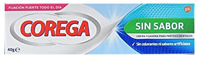 Corega Denture Fixing Cream, Strong Fixing, Unflavored, Zinc Free, 40g