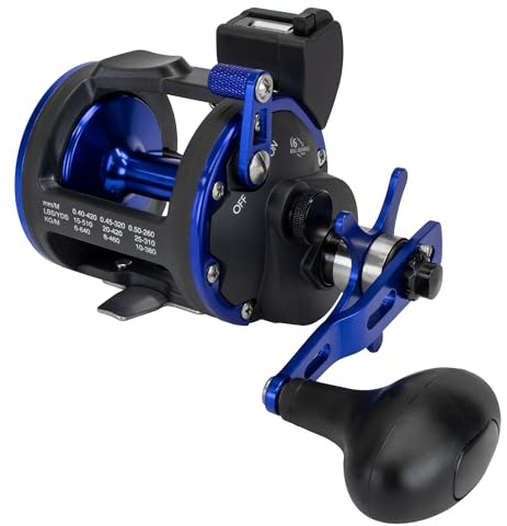 Team Deep Sea Beastcounter 4300 RHLC – Rechtshand Multirolle mit Schnurzähler in Meter – 6 Kugellager – Sternbremse 10kg – Tiefenmesser & Schnurführung – Ideal für Norwegen & Dorsch