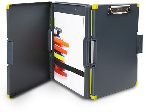 Dexas Duo Clipcase dubbelsidig förvaringsväska och organisatör, gul, 25,4 x 33,02 x 5,72 cm; 740 gram