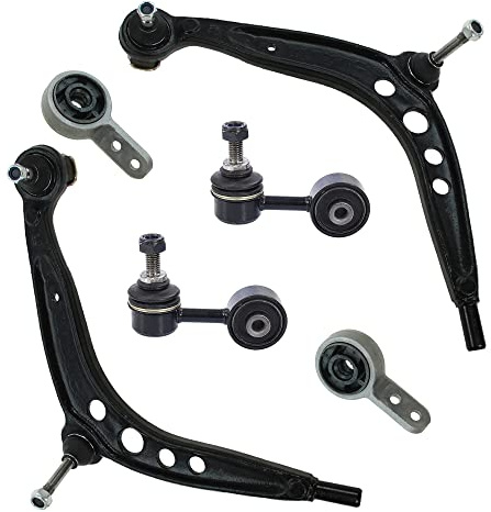 BESTPRICE 2x Querlenker Vorderachse vorne unten links & rechts mit Querlenkerlager, 2x Koppelstange vorne Kompatibel mit BMW 3er (E36) Z3 (E36)