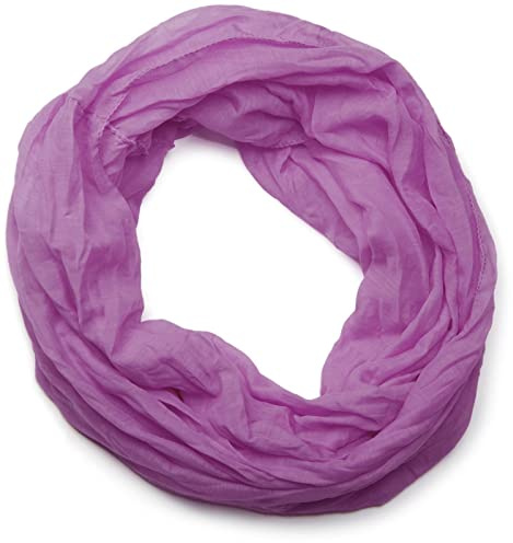 styleBREAKER écharpe tube légère unie, écharpe d'été soyeuse, foulard unisexe uni 01016076, couleur:Violet