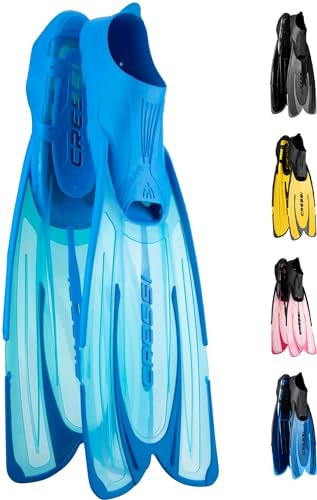 Cressi Agua, Pinne Self Adjusting per Immersioni, Snorkeling e Nuoto Unisex Adulto, Acquamarina, 35/36
