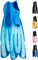 Cressi Agua, Pinne Self Adjusting per Immersioni, Snorkeling e Nuoto Unisex Adulto, Acquamarina, 35/36