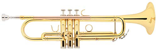 Classic Cantabile TR-30L Bb-Trompete (Schallbecher Messing 123 mm, Mundrohr Goldmessing, Monel-Ventile, Bohrung 11,65 mm)
