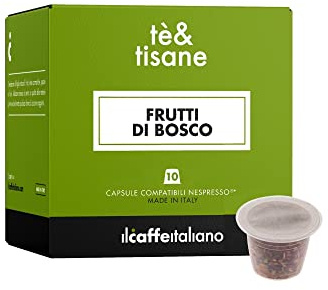FRHOME - 50 Capsules compatibles Nespresso - Tisane fruits rouge - Il Caffè Italiano