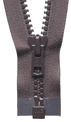 YKK Cerniera lampo aperta n. 570 marrone, lunghezza 61 cm