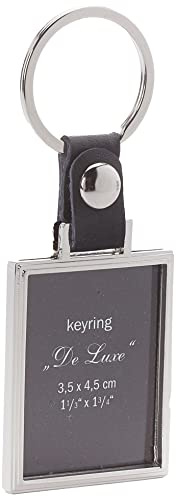 walther design Schlüsselanhänger schwarz 3,5 x 4,5 cm aus Metall Deluxe MR-199-B
